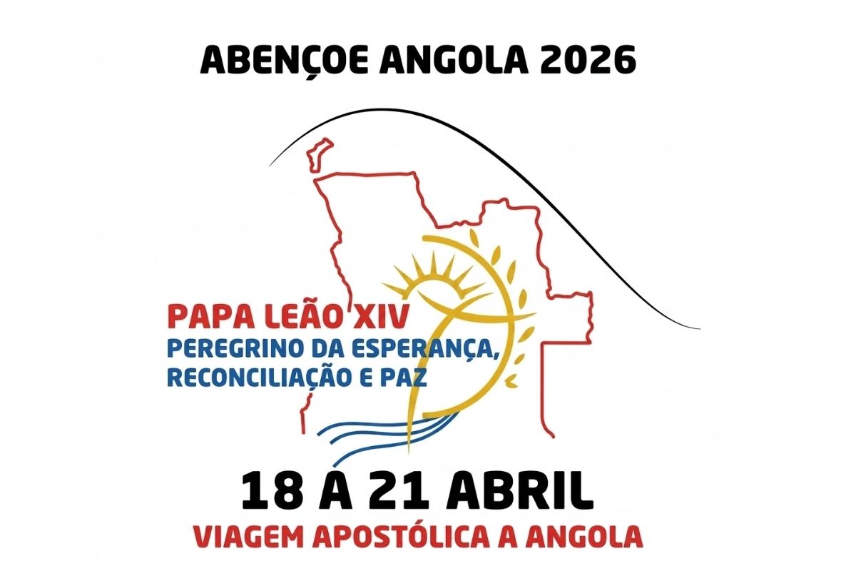 Logotipo oficial del viaje apostólico del Papa León XIV a Angola 2026
